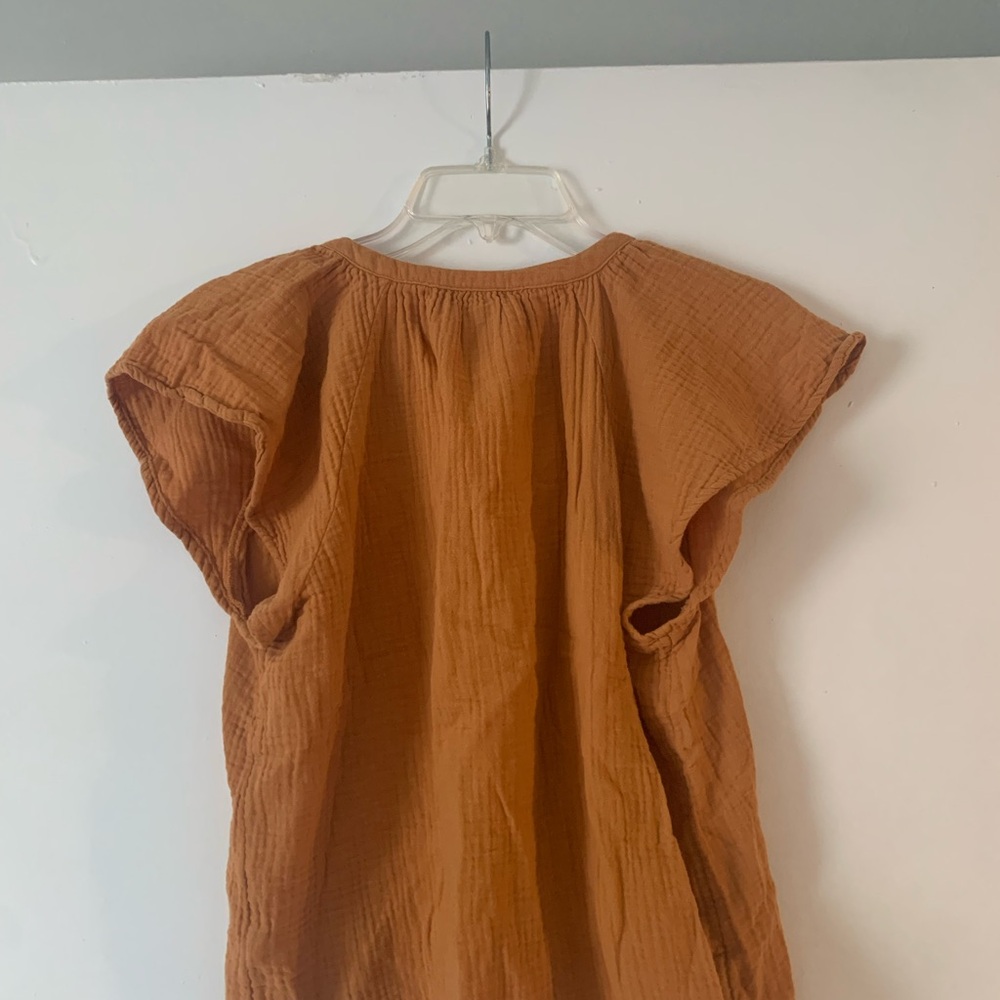 Universal Thread Rust V-Neck Blouse - Picture 2 of 3